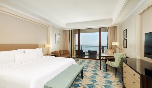 Zimmer, 1 King-Bett, Balkon, Meerblick