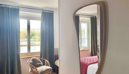 Deluxe-Doppelzimmer, Badewanne, Flussblick