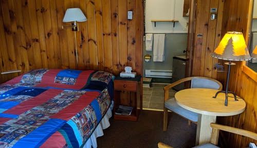 Comfort-Ferienhütte, 1 Doppelbett