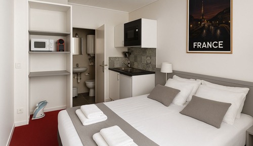 Doppelzimmer, Kochnische