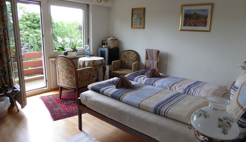 Doppelzimmer, Gemeinschaftsbad (Balcony)
