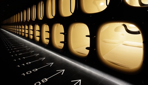 Zimmer, Nur Männer, Nichtraucher (Two Capsule Rooms)