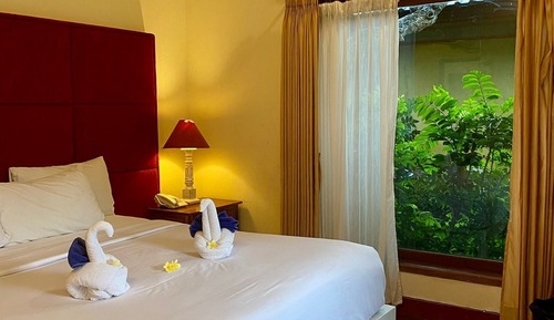 Familienzimmer, Gartenblick (Original)