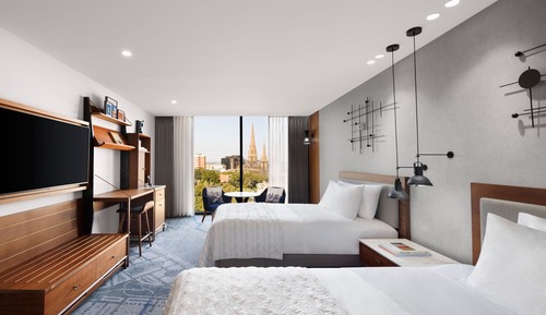 Premium-Zimmer, 2 Doppelbetten (View)