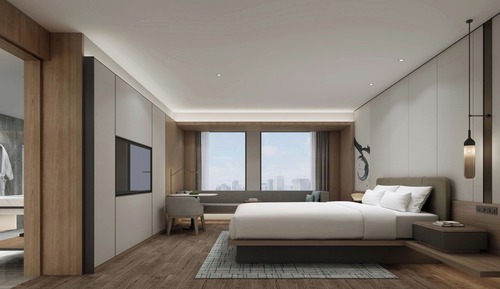 Deluxe-Zimmer, 1 King-Bett, Stadtblick