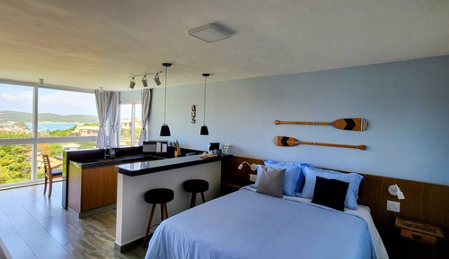 Deluxe-Apartment, 1 Queen-Bett, Kochnische, Meerblick