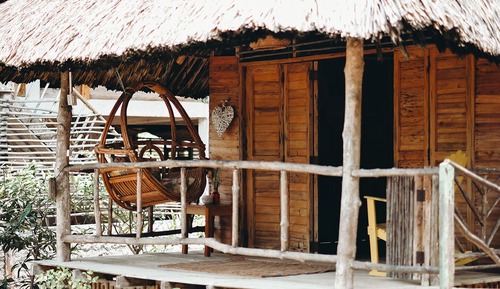 Superior-Ferienhütte, 1 Schlafzimmer, Balkon, eingeschränkter Meerblick
