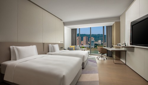 Standardzimmer, 2 Einzelbetten, Flussblick