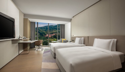 Standardzimmer, 2 Einzelbetten, Bergblick