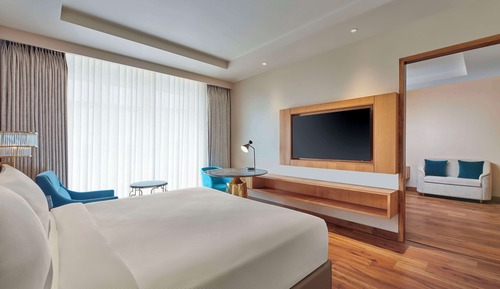 Deluxe-Suite, 1 King-Bett, Poolblick