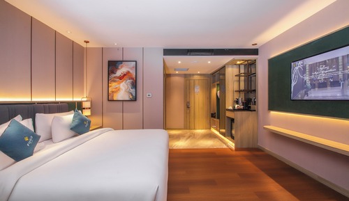 Executive-Zimmer, 1 King-Bett, Stadtblick