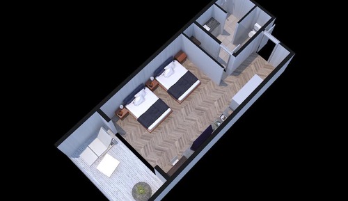 Deluxe-Doppel- oder -Zweibettzimmer