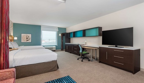 Studiosuite, 2 Queen-Betten, barrierefrei, Badewanne