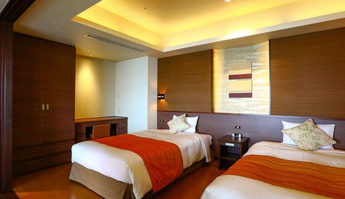 Suite, Nichtraucher, Meerblick (Open-air bath, Japanese Bed Twin)