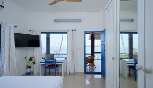 Vierbettzimmer, 4 Schlafzimmer, Nichtraucher, Seeblick