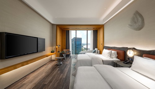 Executive-Zimmer, 2 Doppelbetten, Stadtblick