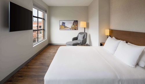 Suite, 1 King-Bett und Schlafsofa, Badewanne