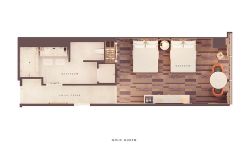 Zimmer, 2 Queen-Betten, Bergblick (Gold, Great View)