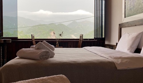 Comfort-Dreibettzimmer, 1 Schlafzimmer, Bergblick