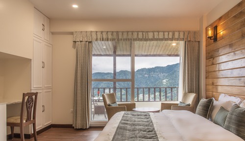 Premium-Zimmer, Balkon, Bergblick
