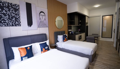 Familienstudio, 1 Queen-Bett, Stadtblick