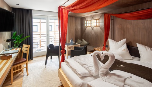 Comfort-Doppelzimmer, 1 Doppelbett, Nichtraucher, Bergblick