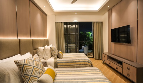 Business-Zweibettzimmer, Raucher, Stadtblick