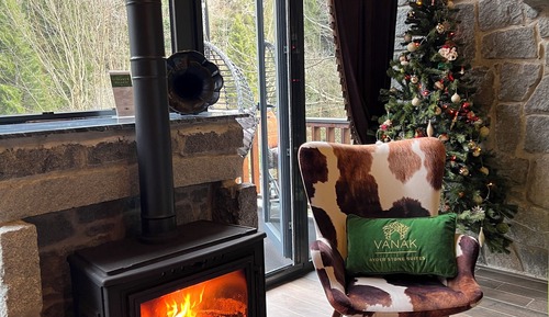 Premium-Chalet, Mehrere Betten, Flussblick