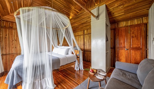 Panoramic-Baumhaus, 1 King-Bett, Badewanne, Meerblick