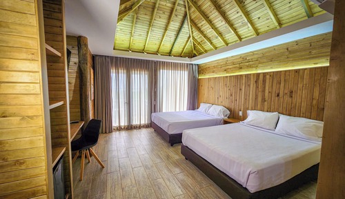 Deluxe-Ferienhütte, 1 Schlafzimmer, Strandblick