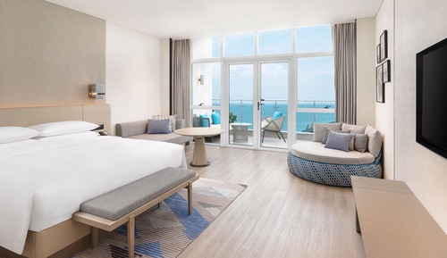 Zimmer, 1 King-Bett, Meerblick