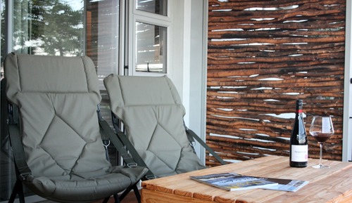 Luxury-Chalet, 1 Schlafzimmer, Nichtraucher, Blick auf die Anlage