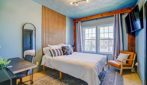 Design-Einzelzimmer, 1 Queen-Bett, Gemeinschaftsbad