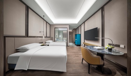 Standardzimmer, 2 Einzelbetten, Badewanne, Stadtblick