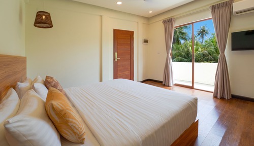 Deluxe-Doppel- oder -Zweibettzimmer, Gartenblick