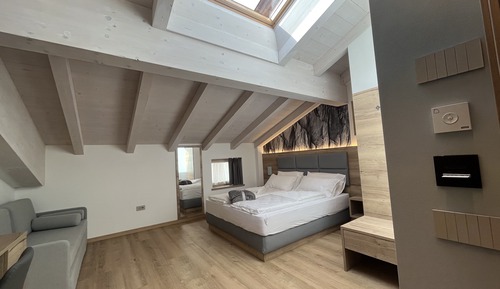 Deluxe-Vierbettzimmer, 1 Queen-Bett und Schlafsofa, mit Bad