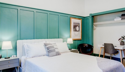 Deluxe-Studiosuite, Blick auf den Innenhof