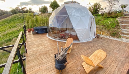 Panorama-Zimmer, 1 Queen-Bett, Whirlpool, Bergblick