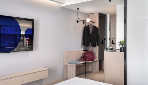 City-Zweibettzimmer, 1 Schlafzimmer, Nichtraucher, Stadtblick