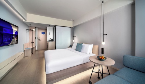 Business-Doppelzimmer, 1 Schlafzimmer, Nichtraucher, Stadtblick