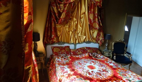 Romantisches Doppelzimmer, mit Bad, Gartenblick (Chambre Espagnoles)