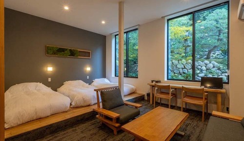 Deluxe-Dreibettzimmer, 3 Einzelbetten, Nichtraucher, Bergblick