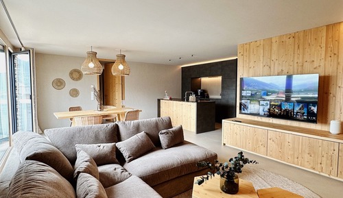 Luxury-Apartment, 2 Schlafzimmer, Whirlpool, Bergseite