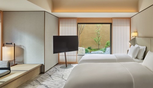 Premier-Suite, 2 Einzelbetten, Gartenblick