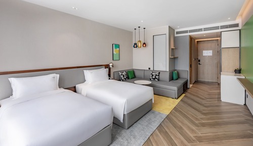 Standardzimmer, 2 Einzelbetten, Stadtblick (High Floor)