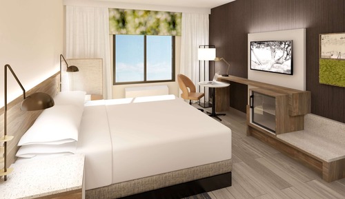 Zimmer, 1 King-Bett, barrierefrei, Nichtraucher (Mobility,roll-in shower)