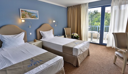Doppel- oder Zweibettzimmer, Balkon, Parkblick