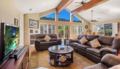 Ferienhaus, Mehrere Betten, Balkon, Bergblick (Mule Meadows)