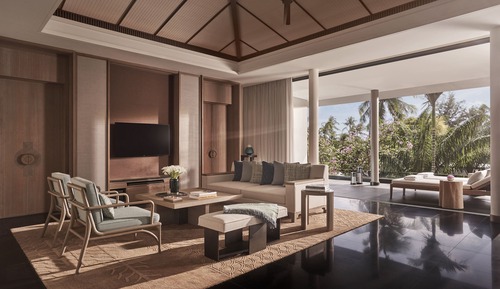 Villa, 1 King-Bett, Terrasse (Pool)