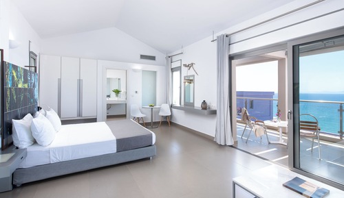 Junior-Suite, 1 King-Bett und Schlafsofa, Meerblick